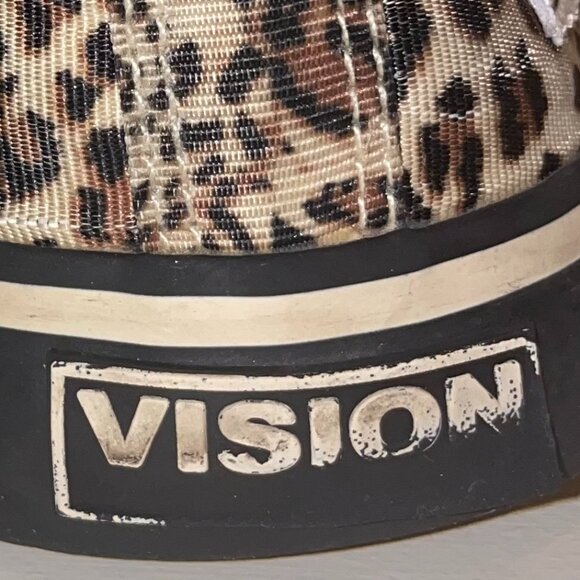 Vision Street Wear Vintage Leopard Print Canvas Hightops Size 9.5 - Picture 8 of 13